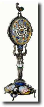 C.1845, Austrian, Miniature Desk Clock — Antique Clocks Price Guide