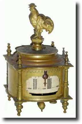 C.1895, French, Farcot, Annular Dial alarm clock — Antique Clocks Price Guide
