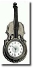 C.1930, Lux Clock Mfg, Waterbury, Conn, mini nickel plated wall clock