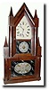 C.1850 Terry Andrews, Steeple on Steeple shelf clock