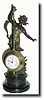 C.1890, French, Patinated Spelter State of Summer Breeze, shelf clock