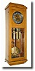 C.1910, German, Gustav Becker 3-weight Grand Sonnerie wall clock regulator.