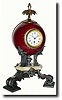 C.1890, French porcelain globe shelf clock