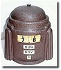 C.1940, Lux, Annular Dial alarm clock with manual calendar