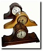 C.1930, Lot of 3 American novelty tambours shelf clocks
