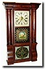 C.1840, Forestville Mfg. Co. 8-day Column shelf clock