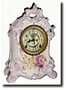 C.1895, Ansonia "No. 501" Porcelain China shelf clock