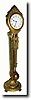 C.1900, German, Bronzed Spelter Swinging arm shelf clock