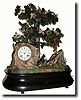 C.1890, French, Musical Bird Automaton and clock, with dome