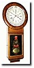 C.1865, Wm.L. Gilbert Round Long drop wall clock regulator