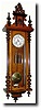 C.1901, German, Gustav Becker, 2-Weight wall regulator clock