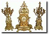 C.1890, French, A Monumental Bronze 3-Piece clock garniture