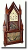 C.1845, Birge and Fuller, Bristol, Conn. 30-hour wagon spring double steeple clock
