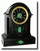 C.1890, French 8-day Black marble mantel clock