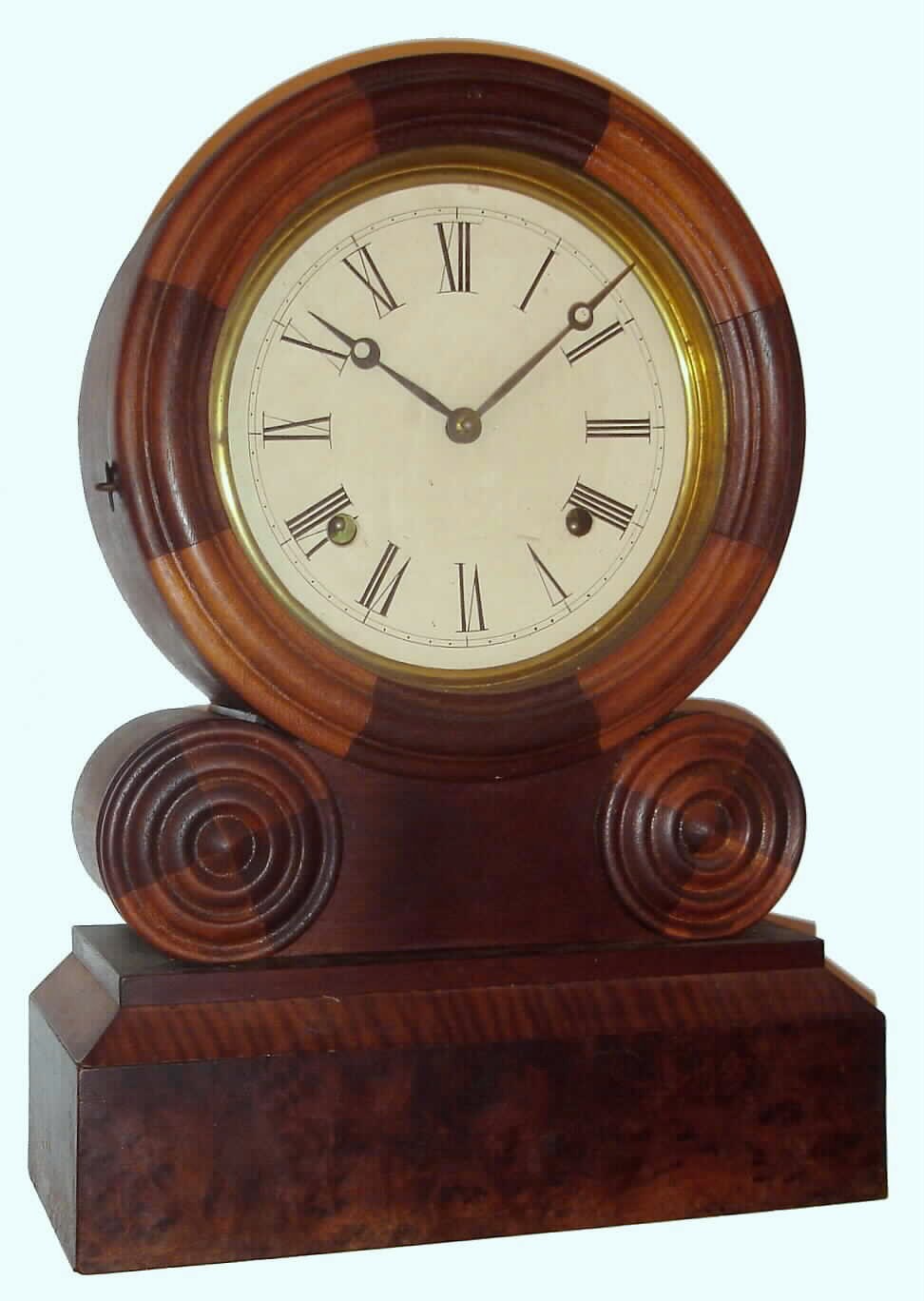 E. Ingraham and Co., Bristol, Conn., "Grecian Mosaic" 8-day time and strike mantel clock, C.1872. — Antique Clocks Price Guide