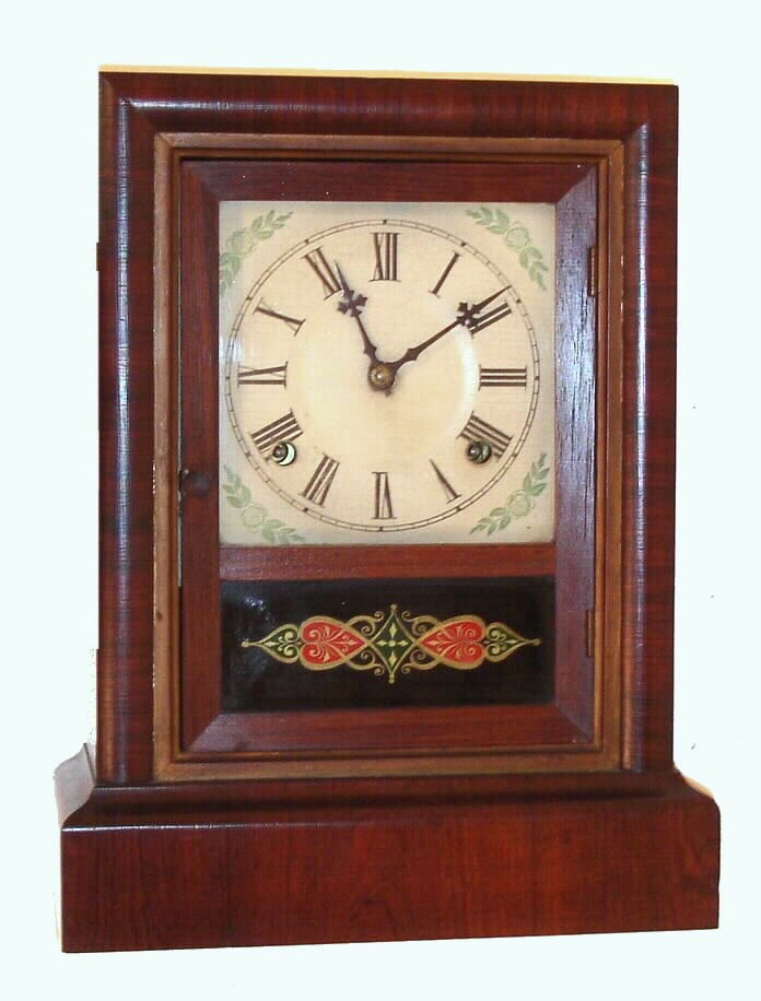 Ansonia Brass and Copper Co., Ansonia Conn., 8-day time and strike rosewood cottage clock, C.1875. — Antique Clocks Price Guide