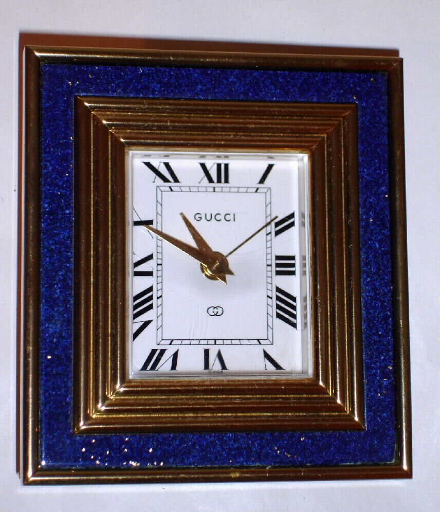 Swiss made for Gucci, France, 8-day travel alarm timepiece. — Antique Clocks Price Guide