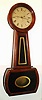 Howard and Davis, Boston "No. 1 Banjo" 8-day weight driven wall clock, in a rosewood grain painted cherry case, C.1850