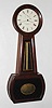 Howard and Davis, Boston "No. 1 Banjo" weight driven 8 day wall clock in a rosewood grained cherry case, c1850, full length case with meter pendulum.