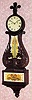 New Hampshire, Striking Lyre Banjo, certainly by Abiel Chandler of Concord, NH, the dial signed "Smith", the retailer, C.1835