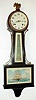 New Haven "Whitney" mahogany 8-day time and strike banjo clock, C.1932.