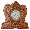 Gilbert Clock Co., Winsted, Conn. "Artisan S" pressed oak 8-day time and strike mantel clock, C.1904.