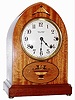 Seth Thomas Clock Co., Thomaston, Conn., 5-Bell Sonora-Chime inlaid mahogany 8-day mantel clock, dated 1916.