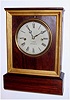 Chauncey Jerome, New Haven Conn, rosewood 8-day fusee, time and strike cottage clock, C.1855.