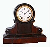 Seth Thomas Sons and Co., New York, mahogany 15-day time and strike mantel clock, C.1875.