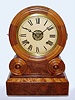 E. Ingraham, Bristol Conn. "Grecian Mosaic" 8-day time, strike and alarm mantel clock, C.1871.