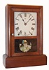 Seth Thomas, Thomaston Conn., 8-day time and strike mahogany cottage clock, C.1880.