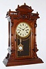 Welch Spring and Co., Forestville, Conn., "Nilsson" 8-day time and strike walnut shelf clock, C.1885 (one of the Patti series)