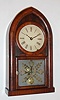 Brewster and Ingrahams, Bristol Conn., mahogany 8-day time and strike beehive clock, C.1850.
