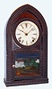E.N. Welch, Forestville Conn., "Ripple Beehive" rosewood, 8-day time and strike mantel clock, C.1857.