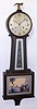 New Haven Clock Co., Conn., "Waring" mahogany full-size 8-day time and strike banjo clock, C.1923.