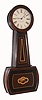 E. Howard and Co., Boston "No. 4 Banjo" wall clock 8 day time only weight driven movement in rosewood grained cherry case, c1910
