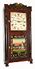 Seth Thomas, Plymouth, Conn., C.1830, 8-day time/strike wood movement half column and splat shelf clock.