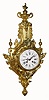 French, Vincenti, brass cased cartel clock, 8-day time and bell strike movement, c1890