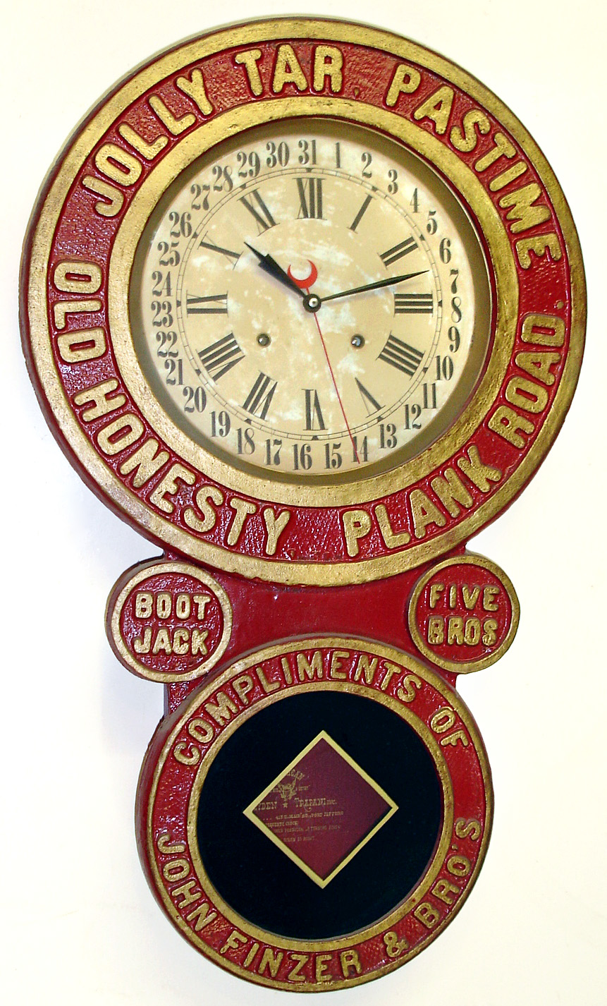 Heyden-Trapani, Inc. modern reproduction Baird advertising wall clock. — Antique Clocks Price Guide