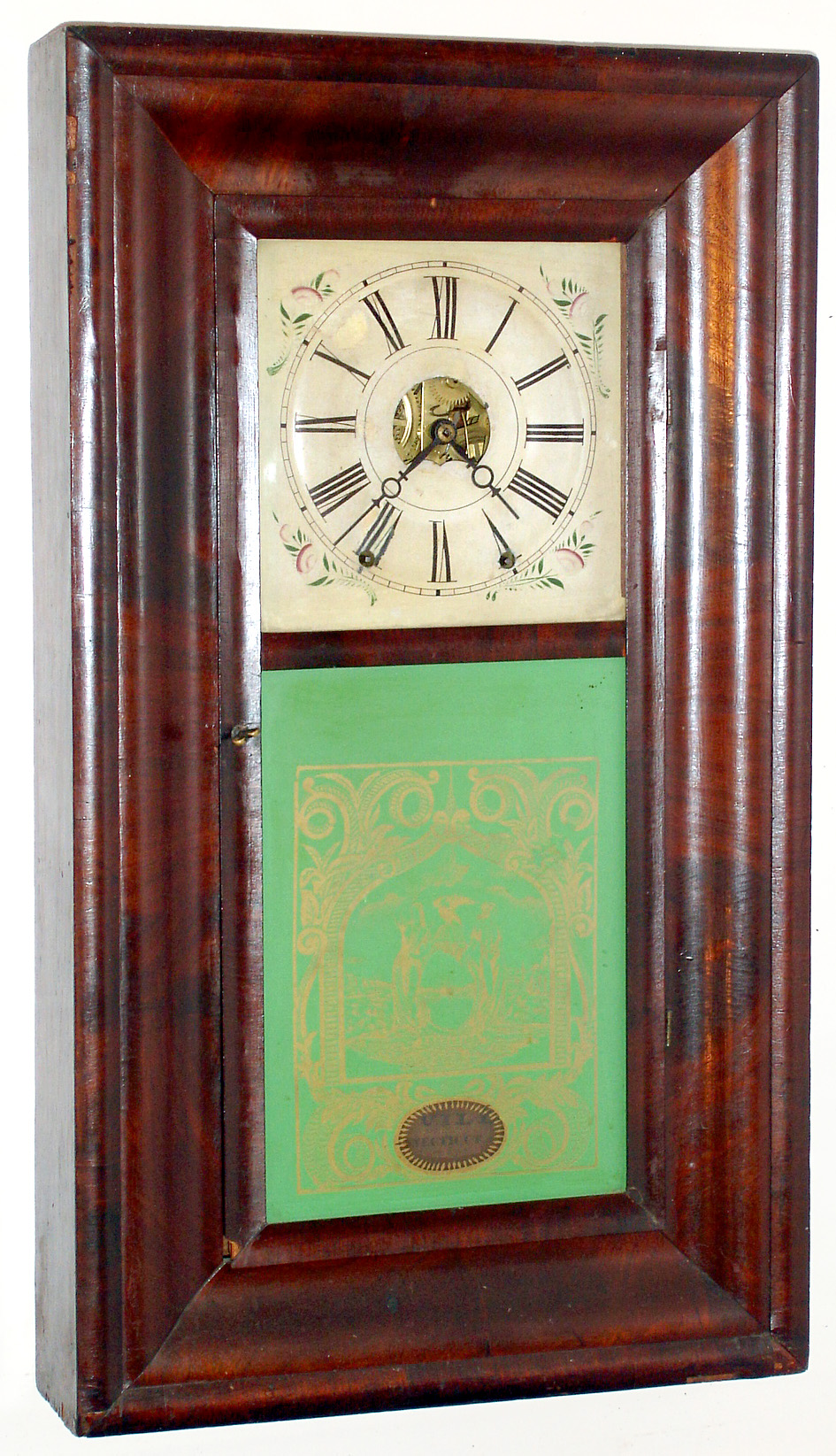 Smith and Goodrich, Bristol, Conn., 8 day time/strike ogee shelf clock, c1850 — Antique Clocks Price Guide
