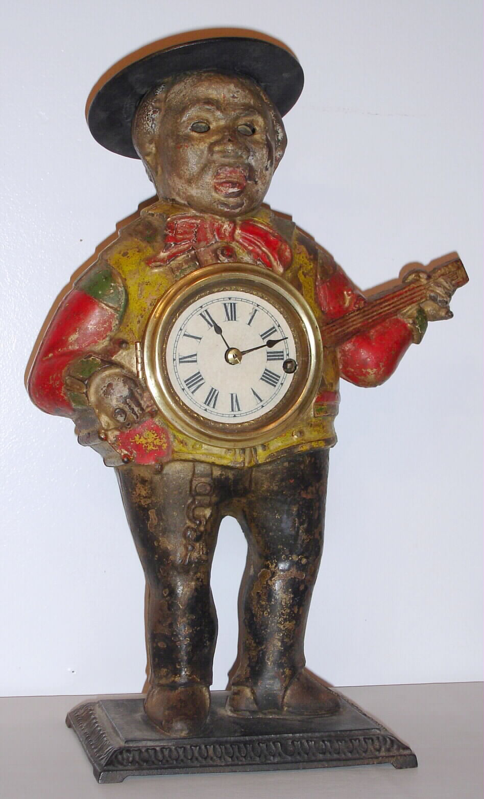Bradley and Hubbard, "Sambo", 30 hour spring driven blinking eye novelty timepiece, c1860 — Antique Clocks Price Guide