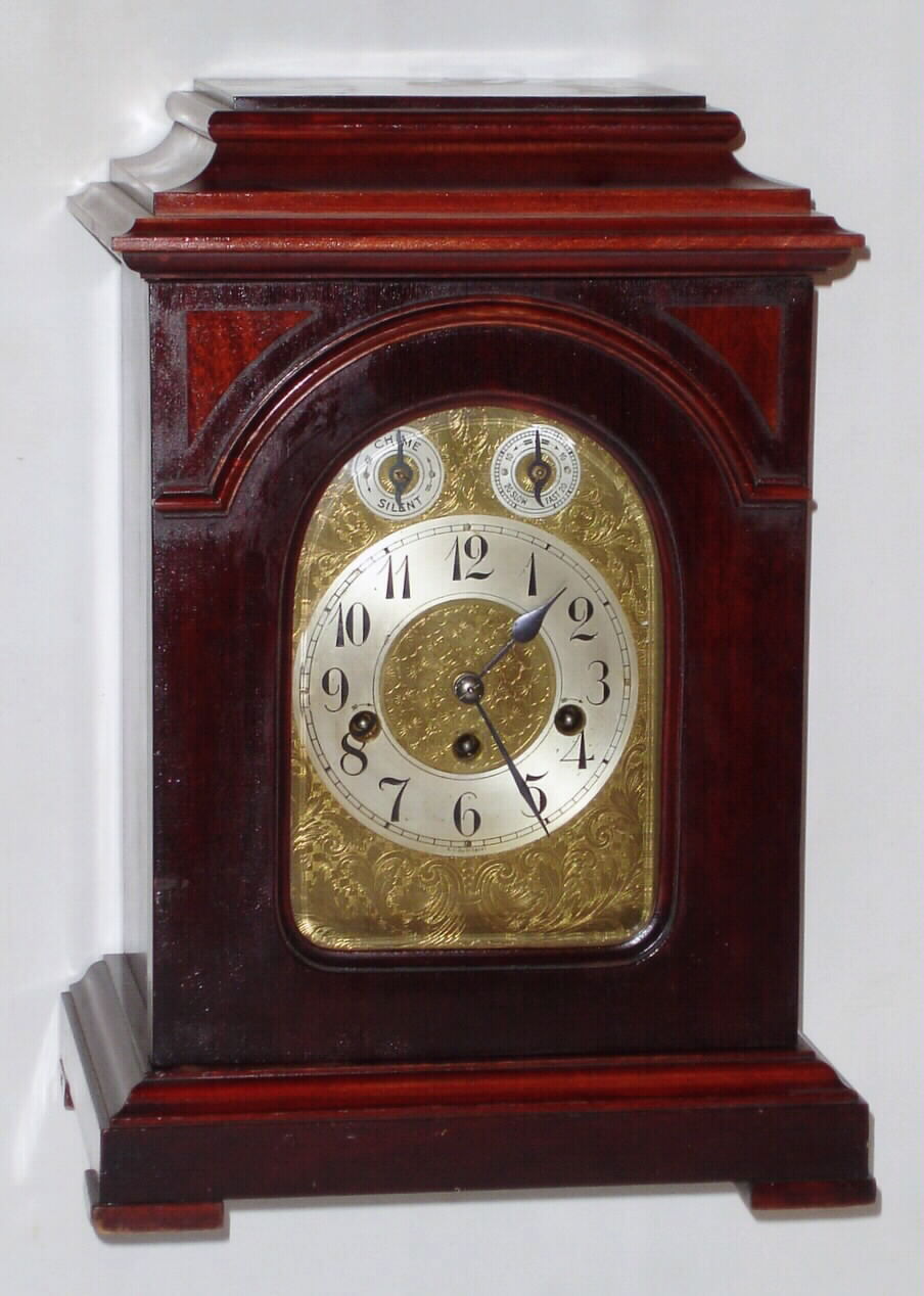Junghans, Germany, Westminster chime 8 day spring driven mahogany bracket clock, c1920 — Antique Clocks Price Guide