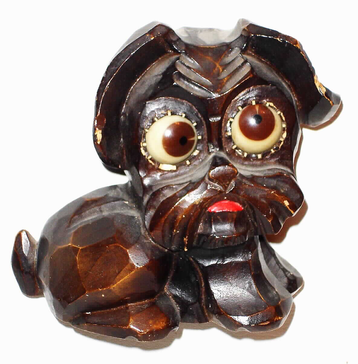 German Gesch/Oswald terrier rotating eyes novelty clock, circa mid 20th century — Antique Clocks Price Guide