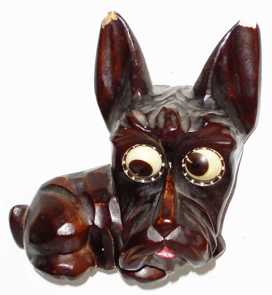 German, Oswald, Scotty Dog 30 hour rotating eyes novelty clock, circa mid 20th century — Antique Clocks Price Guide