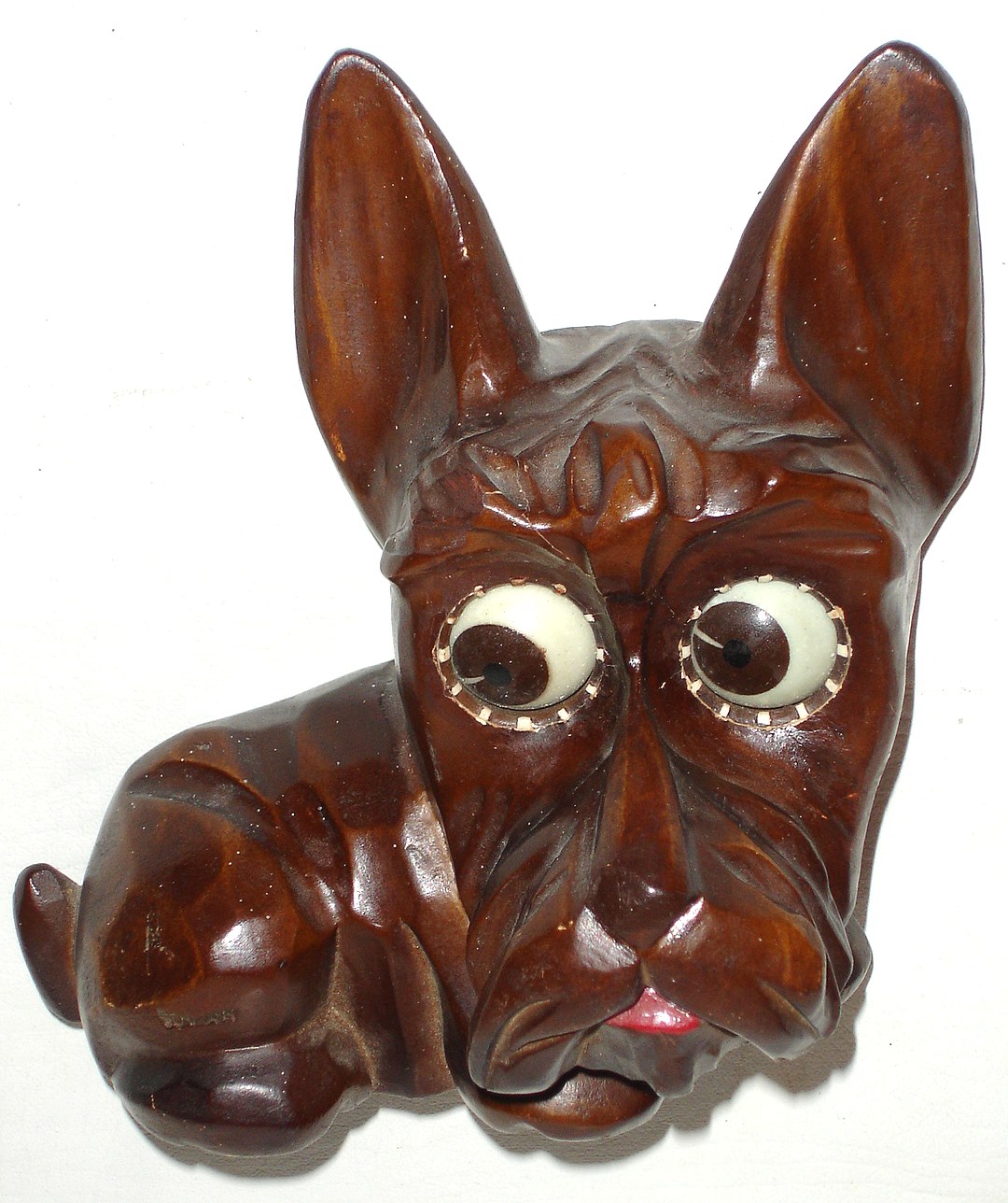 German, Oswald, Scotty Dog rotating eyes 30 hour novelty clock, circa mid 20th century — Antique Clocks Price Guide