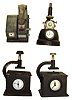 Four time stamp clocks. 2 Ajax, 1 Rapidprint and one ATS.