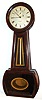 A. Howard, Boston, Mass., "No. 1 Banjo", made for and sold by Riggs and Bro. Jewelers, Philadelphia, Pa. The 8 day time only weight driven movement is signed A. Howard, Boston. The painted paper over iron dial has E. Howard and Co., Boston signature, c1900