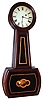 J. Polsey, Boston "No. 4 Banjo" wall clock 8 day time only weight driven movement in a rosewood grain painted case with painted metal dial, c1860