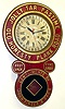 Heyden-Trapani, Inc. modern reproduction Baird advertising wall clock.
