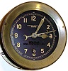 Chelsea U.S. Army Message Center brass case military clock, 1943.